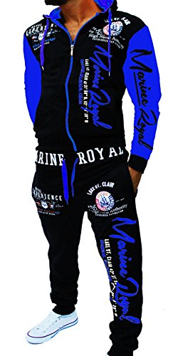 Unbekannt Herren Fitness Jogginganzug Sportanzug Trainingsanzug A.2254 ARMS 3XL Schwarz-Blau Unbekannt Herren Fitness Jogginganzug Sportanzug Trainingsanzug A.2254 ARMS 3XL Schwarz-Blau von Unbekannt