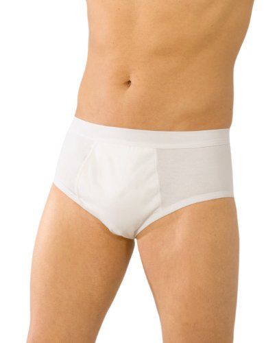 Unbekannt Herren Inkontinenz-Slips, 4 Stück - Punkt, Farbe:weiß, Größe:XL von Unbekannt