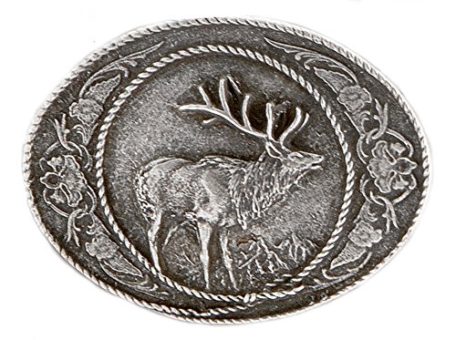 Unbekannt Hirsch Gürtelschnalle Hirschmotiv Schnalle : Gürtelschliesse Jagd - Buckle Hirsch Jäger Farbe: silber von Unbekannt