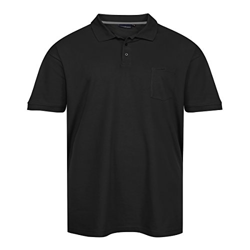 Allsize North 56°4 by Poloshirt schwarz große Größen, Größe:8XL von Allsize