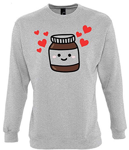 Unbekannt Nutella Funny Mens & Ladies/Herren & Damen Unisex Sweatshirts (S) von Unbekannt