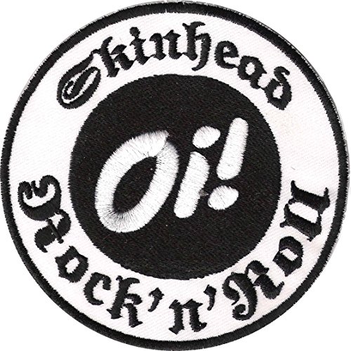 Oi! Skinhead - Aufnäher, Farbe: Weiß/Schwarz von Unbekannt