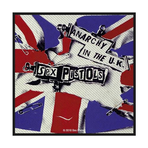 The Sex Pistols Patch Anarchy in the UK Band Logo Nue offiziell Sew On One Size von Rock Off officially licensed products