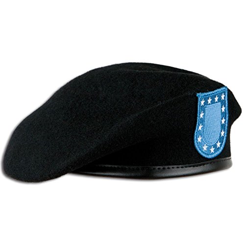 Unbekannt US Barett schwarz mit Abzeichen Größe 60 von Unbekannt