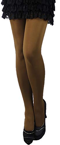 Unbekannt WARME Strumpfhose 100 DEN BLICKDICHT GR S - XXXL weiches Mikrofaser GLATT FARBEN EU (XL/XXL, Beige-Natur) von Unbekannt