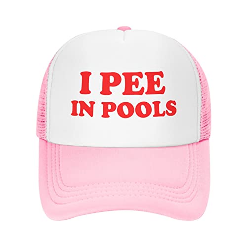 Unisex I Pee in Pools Hut Baseball Cap Snapback Hüte Verstellbare Kappe, rosa 1, Einheitsgröße von Unbekannt