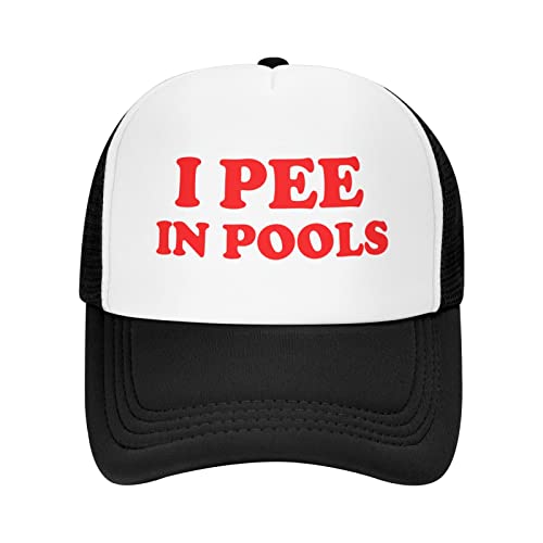 Unisex I Pee in Pools Hut Baseball Cap Snapback Hüte Verstellbare Kappe, schwarz 1, Einheitsgröße von Unbekannt