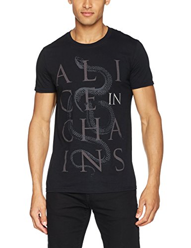 Alice In Chains Herren T-Shirt Alice Snakes Kurzarm Gr. XL, Schwarz von Unknown