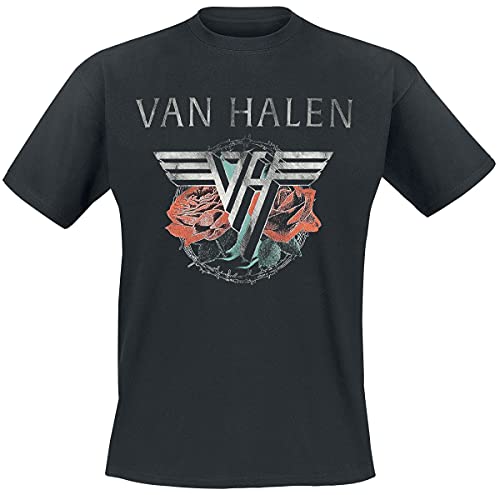 Van Halen Tour 1984 Männer T-Shirt schwarz XXL 100% Baumwolle Band-Merch, Bands von Van Halen