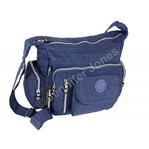 WILD THINGS ONLY !!! Bag Street Umhängetasche Bodybag Nylon, ohne, 30x22x15cm, Blau von Bag Street