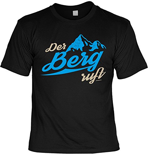 Wanderer Bergsteiger Sprüche T-Shirt Naturfreunde : Der Berg Ruft -Tshirt Berge Wandern Klettern Gr: 4XL von Unbekannt