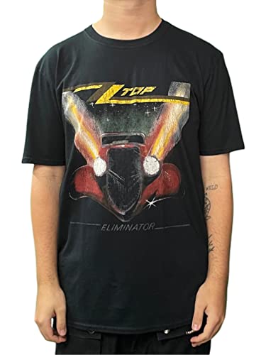 ZZ Top Herren Eliminator T-Shirt, Schwarz (Black), (Herstellergröße: Large) von ZZ Top