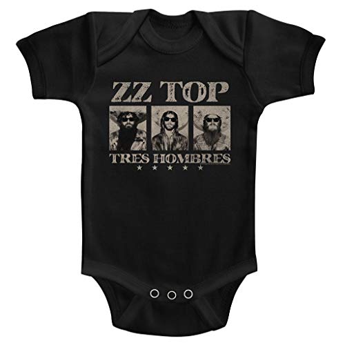 ZZ Top - Zz Top - Unisex-Baby Zztop-Strampler, 6-12 Months, Black von Unbekannt