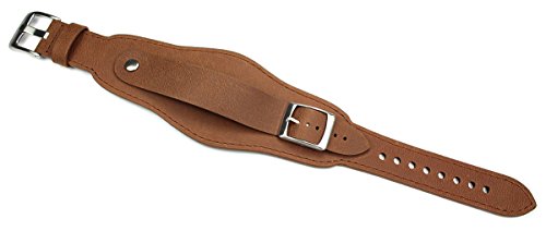 Sulla 20mm Fliegerband Pilot Lederarmband für Feste Stege mit Deckelschutz Unterlage Braun Sulla 20mm Fliegerband Pilot Lederarmband für Feste Stege mit Deckelschutz Unterlage Braun von Unbekant