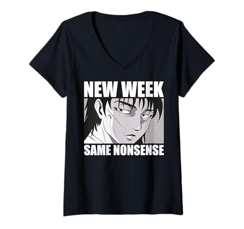 Damen Neue Woche, gleicher Unsinn. Sarkastischer Arbeit Humor. T-Shirt mit V-Ausschnitt Damen Neue Woche, gleicher Unsinn. Sarkastischer Arbeit Humor. T-Shirt mit V-Ausschnitt von Unbeschwerter Humor bei der Arbeit