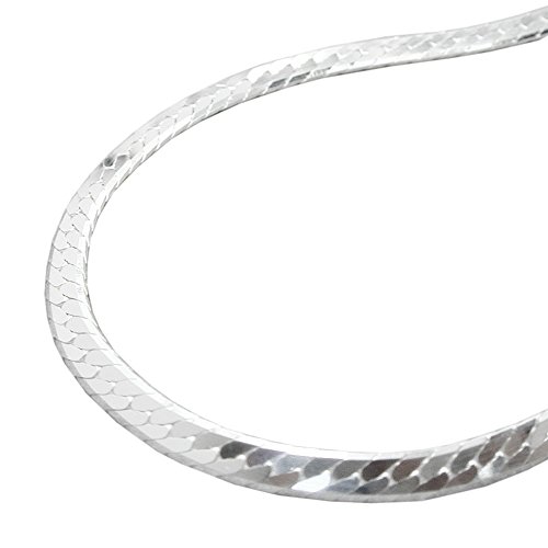 Kette Halskette Silberkette 925 Silber Damen Panzerkette für Frauen Breite 3 mm Kettenlänge 45 cm Anhängerkette von Unbespielt