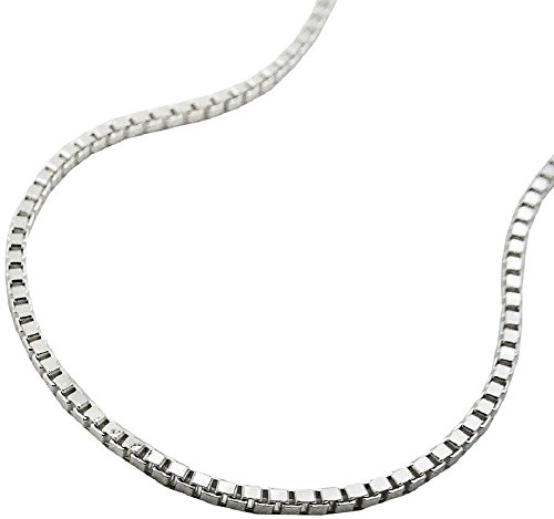 Kette Halskette Silberkette 925 Silber Damen Venezianerkette für Frauen Länge 36 cm x 1 mm Anhängerkette Silber von Unbespielt