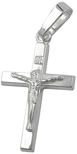 Unixex Kettenanhänger Für Halskette Religiöses Kreuz Mit Jesus 925 Silber 17 x 11 mm Inkl. Schmuckbox von Unbespielt