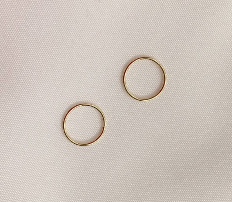 Ue Tiny Creolen 14K Rose Gold Knorpel Creolen Body Piercing Schmuck Ungezügelte Essenz von UnbridledEssenceLLC