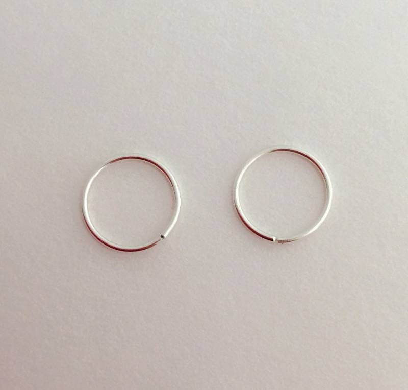 5.5~10 Mm Silber 925 Hoop Ohrringe Septum, Knorpel, Tragus Piercing von UnbridledEssenceLLC