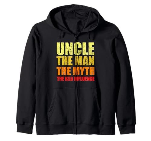 Uncle Man Myth Schlechter Einfluss Lustiger Bruder Sarkasmus Kapuzenjacke von Uncle Man Myth Bad Influence Brother Funny Sarcasm