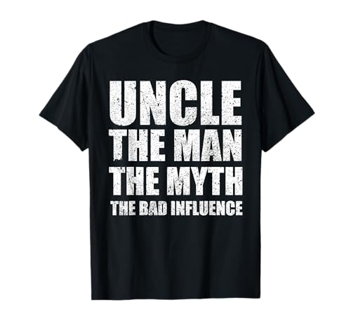 Uncle Man Myth Bad Influence Lustiger sarkastischer Bruder T-Shirt Uncle Man Myth Bad Influence Lustiger sarkastischer Bruder T-Shirt von Uncle Man Myth Bad Influence Funny Brother