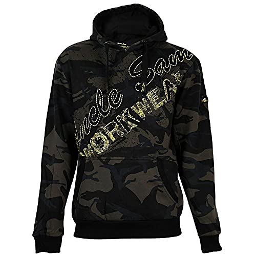 Sweatshirt, Farbe camouflage, Gr.2XL von Uncle Sam Workwear