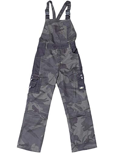 Uncle Sam Bekleidung Kinder Latzhose Camouflage/schwarz 140 von Uncle Sam