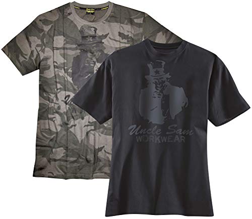 Uncle Sam Bekleidung T-Shirt Camouflage oliv Camouflage/schwarz m von Uncle Sam