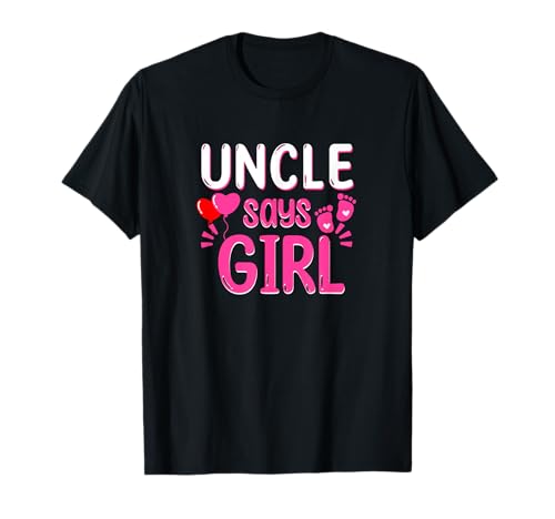 Gender Reveal Onkel sagt Mädchen Passende Familie Baby T-Shirt Gender Reveal Onkel sagt Mädchen Passende Familie Baby T-Shirt von Uncle Says Girl Matching Family Baby Party