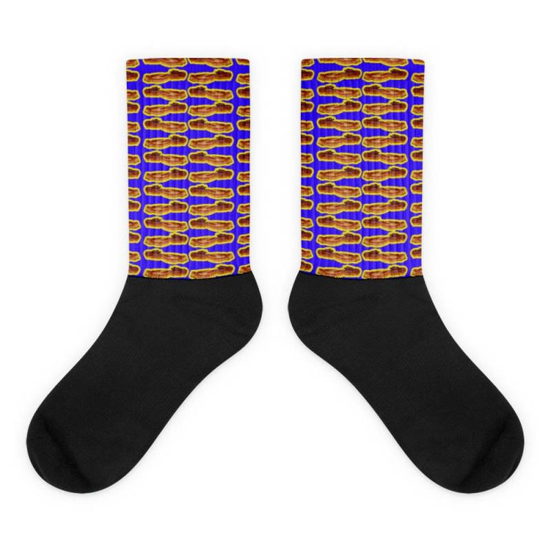 Ein Meer Von Speck Schwarz Fuß Socken von UncleChickenbone