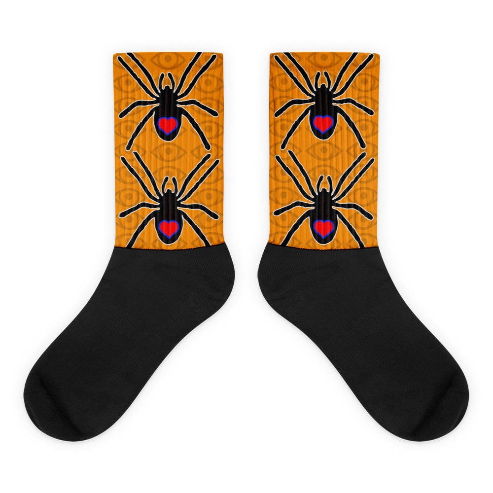 Spinne Liebe Schwarz Fuß Socken Spinne Liebe Schwarz Fuß Socken von UncleChickenbone