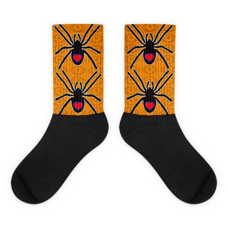 Spinne Liebe Schwarz Fuß Socken Spinne Liebe Schwarz Fuß Socken von UncleChickenbone