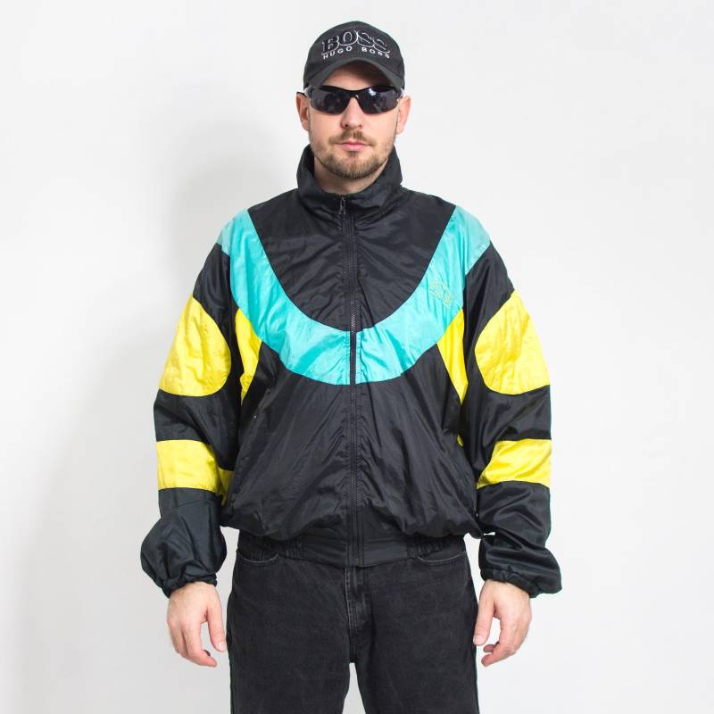 Vintage 90Er Jahre Trainingsjacke Nylon Windbreaker Oversized Männer Größe Xxl von UncleEdVintage