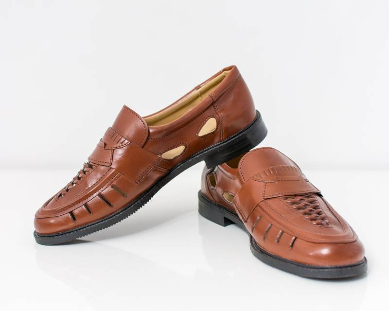 Vintage Loafer Lema Braune Lederschuhe Slip On Mokassins Größe 42 von UncleEdVintage