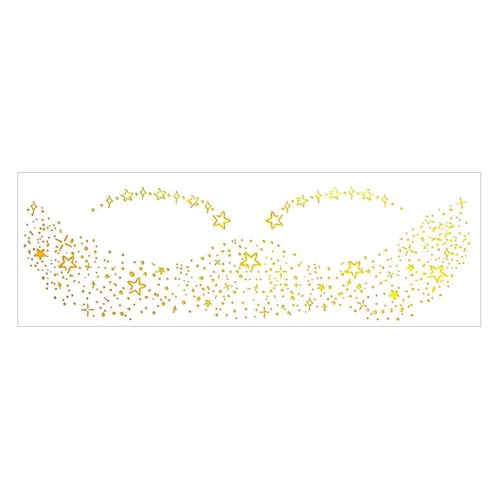 1 Blatt Glitzer Sommersprossen Gesicht Tätowierende Gesicht Aufkleber Für Cosplay Princess Halloween Weihnachtsmusikfestival Partys Braut Bachelorette Tattooing von UncleS