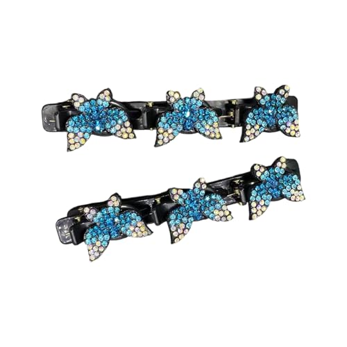 1 Paar elegante Strass-Haarnadeln für Frauen, Hochzeit, Party, Arbeit, modernes Haarstyling-Werkzeug mit rutschfestem Griff, moderner Haargriff für Partys von UncleS