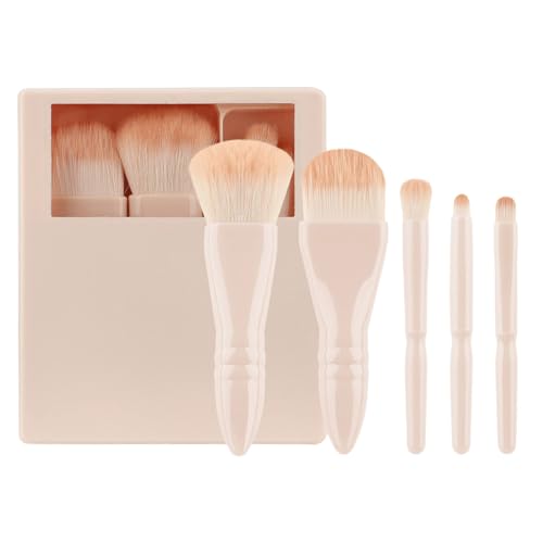 5-teiliges Reise-Pinsel-Set, Make-up-Pinsel-Set, Lidschatten-Pinsel, Vollgesichts-Make-up-Pinsel mit Aufbewahrungsbox, Puderpinsel von UncleS