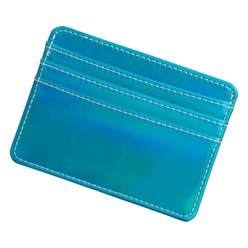 Ausweishülle aus PU-Leder für Banken, Kreditkarten, mehrere Fächer, dünne Hüllen für Damen und Herren, blau, One Size Ausweishülle aus PU-Leder für Banken, Kreditkarten, mehrere Fächer, dünne Hüllen für Damen und Herren, blau, One Size von UncleS