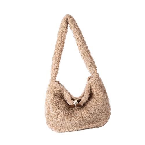 Bequeme Pelzige Umhängetasche Stilvolle Satchel Geldbörse Große Handtasche Weiche Und Pelzige Achselholztasche Für Den Täglichen Gebrauch Leichter Modetasche von UncleS