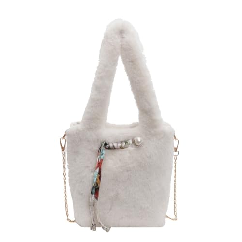 Bequeme Und Warme Fuzzy Eimer Tasche Für Den Täglichen Gebrauch Crossbody Geldbörsen Umhängetaschen Alle Winter Garderobe Modes Bag Frauen von UncleS