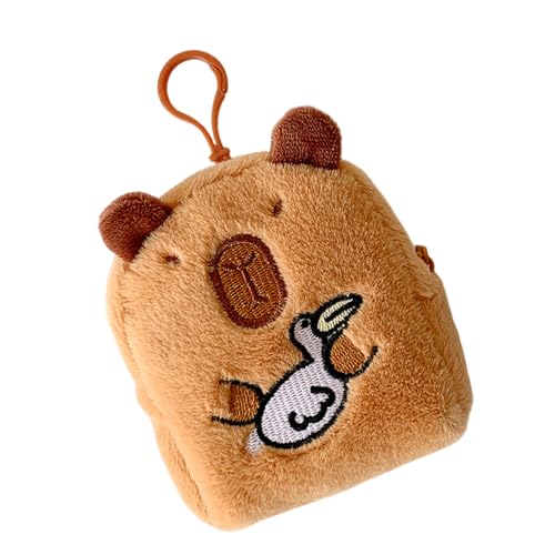 Cartoon Animal Storage Bag Schöne Capybara Münzgrundstück Kopfhörer Hülle Plüsch Wallets Wechseln Sie Dekorative Brieftaschen Cartoon Tierwechsel von UncleS