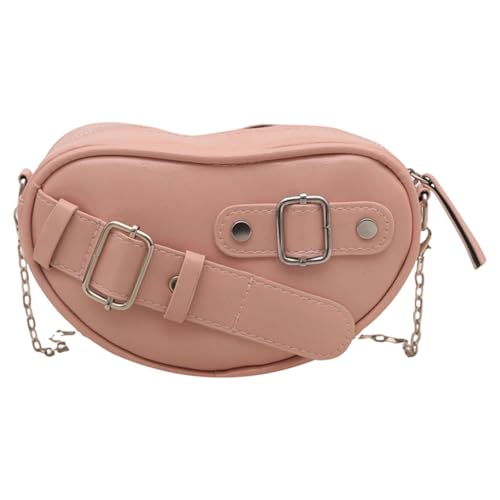 Damen-Alltagstasche, modische Umhängetasche, PU-Leder, Kuriertasche, herzförmige Schultertasche, für Reisen, den täglichen Gebrauch, Damen-Schultertasche, herzförmige Umhängetasche, koreanischer Stil von UncleS
