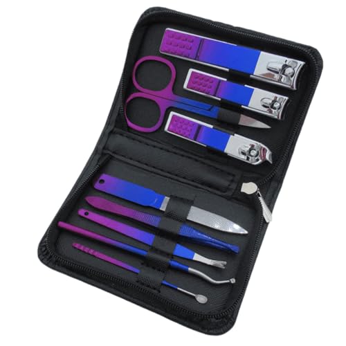 Edelstahl Maniküre Set Nägelschneider 9/18/22/30 PCS Nägel Pflegekits Pediküre Mit Reisefall Für Frauen Männer Haarpfeiler Mit Pinzetten Geschenkset von UncleS