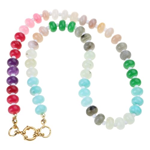 Einstellbare Länge Halskette Bunte Perlen Statement Steinperle Elegante Krawatte Für Alltägliche Steinperlen Halskette Einstellbare Länge Halskette Bunte Perlen Statement Steinperle Elegante Krawatte Für Alltägliche Steinperlen Halskette von UncleS