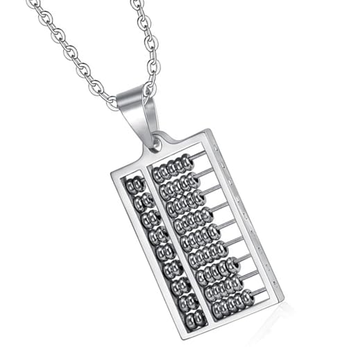 Einzigartige Edelstahl Abacus Halskette Pendnat Accessoire Für Einfache Berechnungen Spezielle Geschenke Für Freunden Und Familiäre Robuste Materialien von UncleS