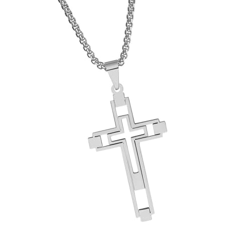 Einzigartige Hohle Kreuze Anhänger Halskette Trendy Hollow Croses Bequeme Verschleiß Für Religiöse Ereignisse Und Partys Erwachsene Mode von UncleS