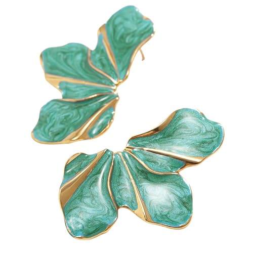 Einzigartige Metallblume Ohrring Tropföl Stollen Ohrringe Mode Schmuckohr Geeignet Für Alltägliche Kleidung Frauen Ohr von UncleS