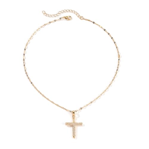 Elegante Kubische Zirkonia Kruzifix Halskette Einstellbare Kette Länge Halskette Religiöser Schlüsselbeutel Kette Unisex Schmuck Religiöse Schmuck Elegante Kubische Zirkonia Kruzifix Halskette Einstellbare Kette Länge Halskette Religiöser Schlüsselbeutel Kette Unisex Schmuck Religiöse Schmuck von UncleS