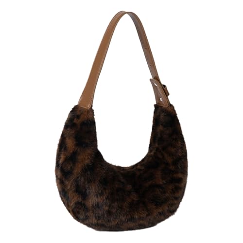 Elegante Plüsch Umhängetasche Für Frauen Mit Leoparden Druck Und Weiche PU Leder Handtasche Winter Mode Unterarm Taschen Einzigartige Designs Handtasche Elegante Plüsch Umhängetasche Für Frauen Mit Leoparden Druck Und Weiche PU Leder Handtasche Winter Mode Unterarm Taschen Einzigartige Designs Handtasche von UncleS